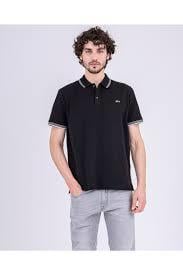 Paul Shark Paul Shark Erkek Pamuklu Polo Yakalı Rahat Kesim Günlük Kullanıma Uygun Siyah Polo Yaka T-Shirt 22411251A-011