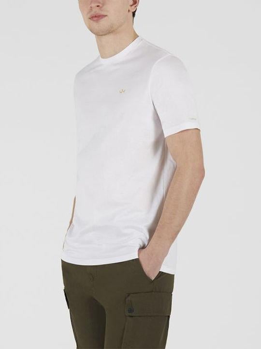 Paul Shark Paul Shark Erkek Pamuklu Regular Fit Düz Kısa Kollu Beyaz T-Shirt 21411017-010