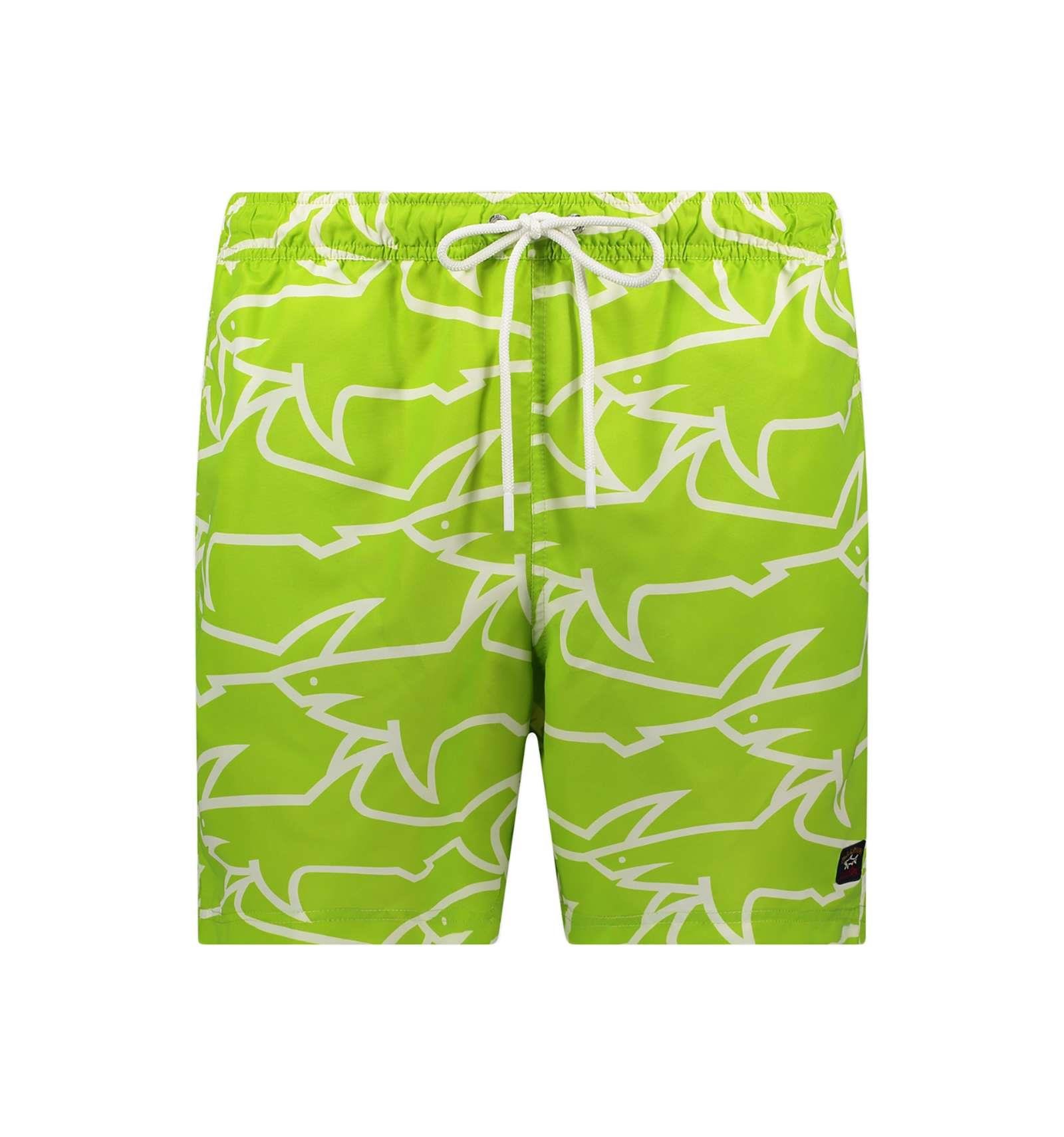 Paul Shark Paul Shark Erkek Regular Fit Desenli Yeşil Mayo 22415054-186