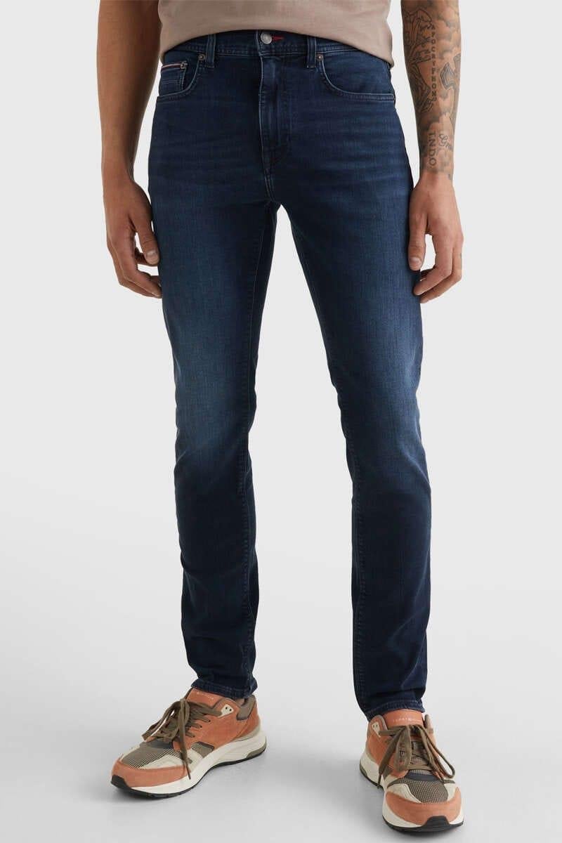 Tommy Hilfiger Tommy Hilfiger Erkek Denim Normal Belli Düz Model Günlük Kullanım Mavi Jeans MW0MW15593-1CS