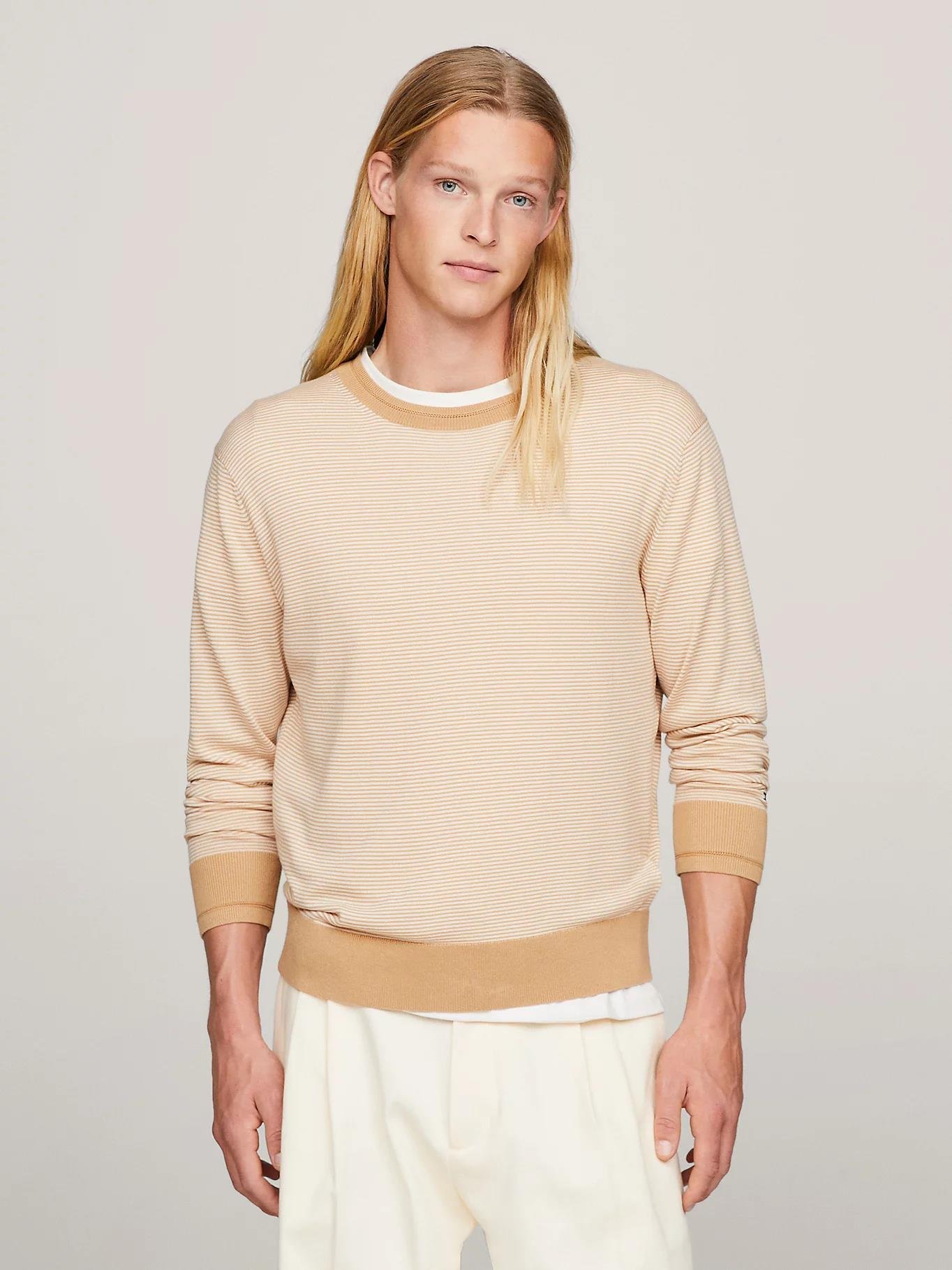 Tommy Hilfiger Tommy Hilfiger Erkek Marka Logo Detaylı Regular Fit Uzun Kollu Haki Kazak MW0MW33524-0I1