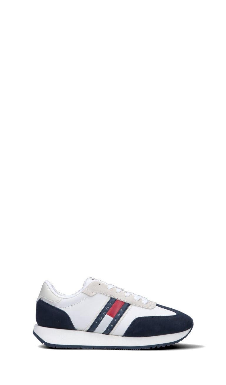 TOMMY HILFIGER Tommy Hilfiger Erkek Rahat Taban File Detaylı Nefes Alabilir Beyaz-Lacivert Ayakkabı EM0EM01502-0G1
