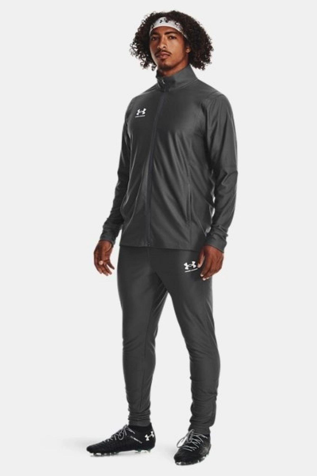 Under Armour Under Armour Erkek Dik Yaka Yalıtımlı Marka Logolu Fermuarlı Beyaz Eşofman Takımı 1379592-025
