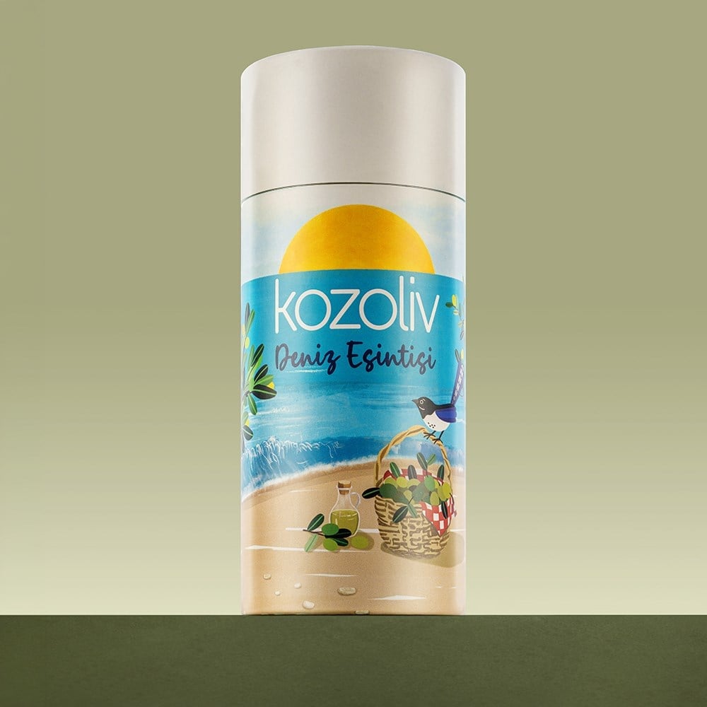 Kozoliv Yumuşak İçim Soğuk Sıkım Zeytinyağı - Anne & Bebek & Çocuk - Deniz Esintisi Hediye Kutulu 500ml Cold Pressed Extra Virgin Olive Oil