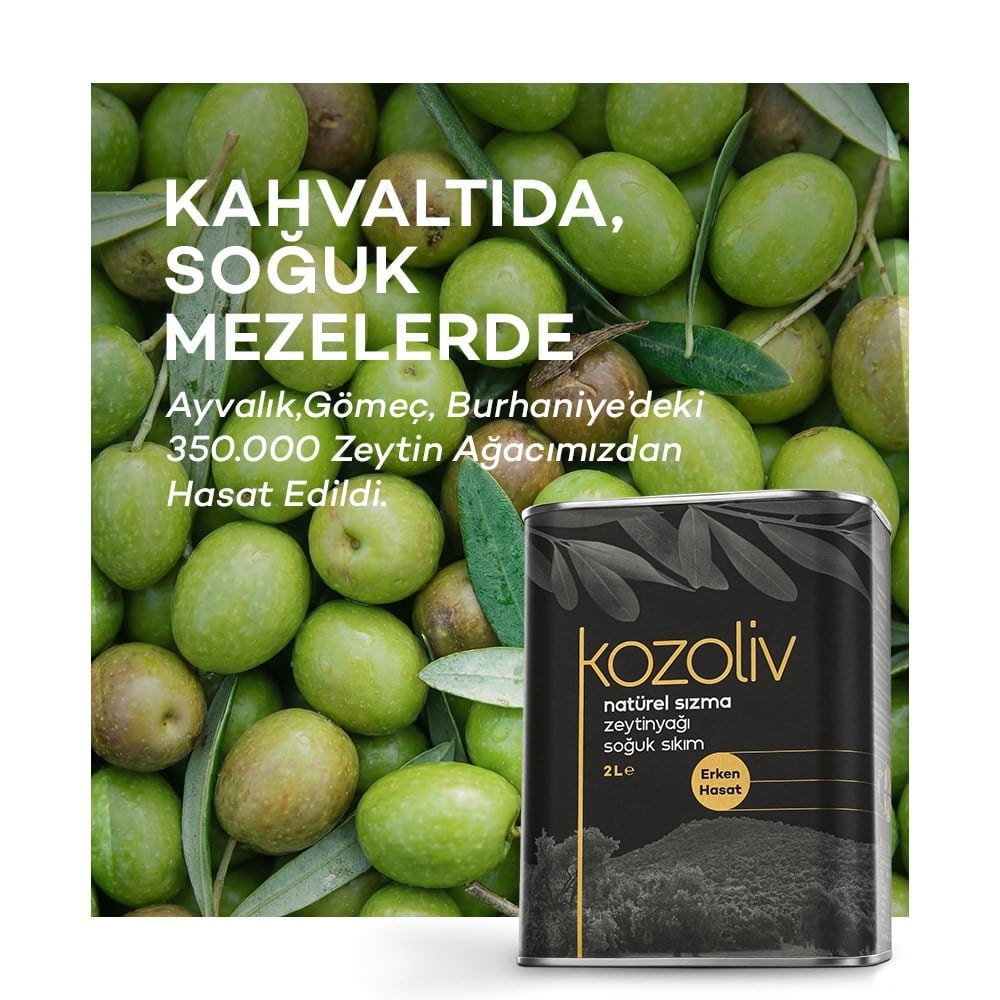 Soğuk Sıkım Natürel Sızma Zeytinyağı 2 LT + Erken Hasat Soğuk Sıkım Zeytinyağı 2 LT Zeytinyağı