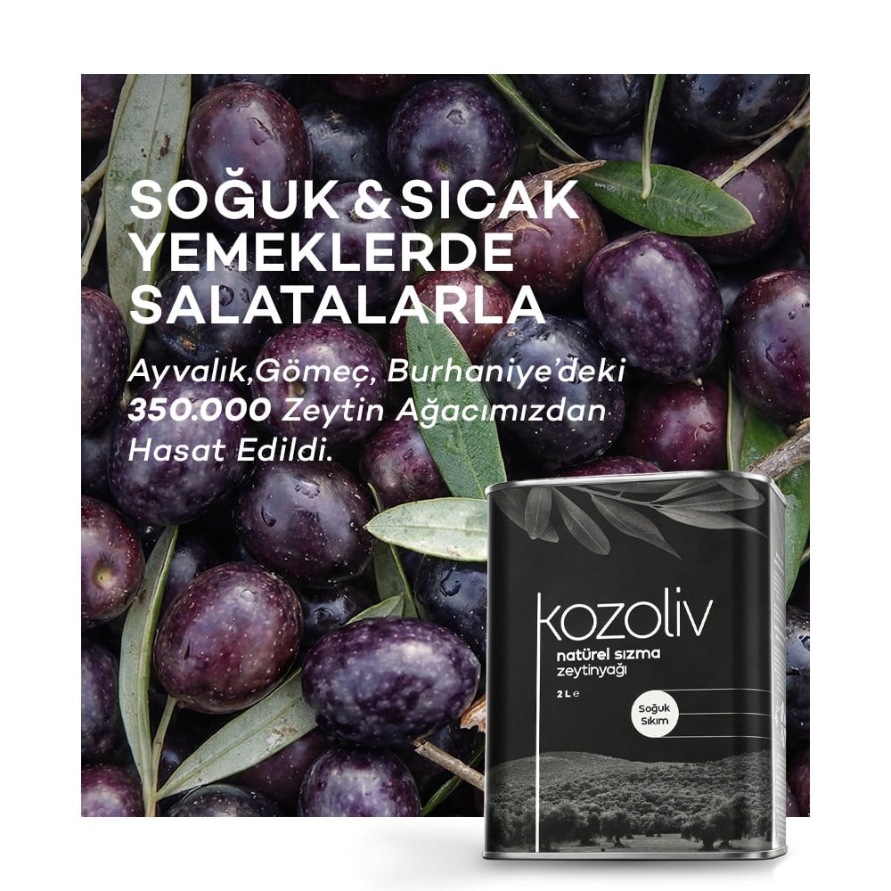 Soğuk Sıkım Natürel Sızma Zeytinyağı 2 LT + Erken Hasat Soğuk Sıkım Zeytinyağı 2 LT Zeytinyağı