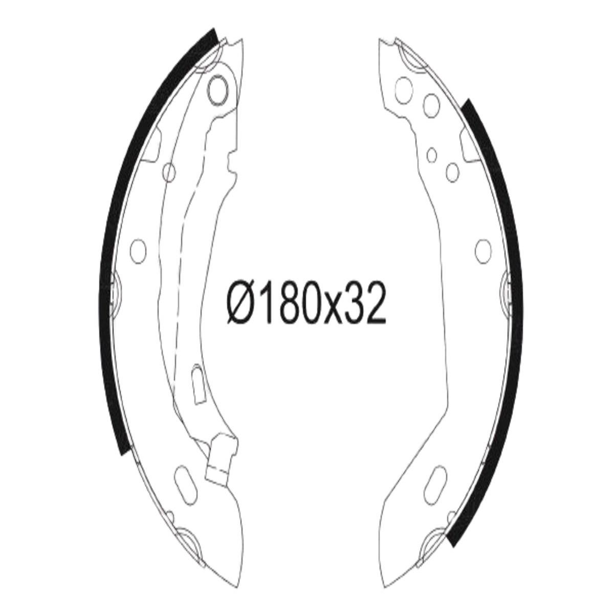 ARKA FREN BALATASI PABUCLU XSARA P306 XUD9 DW8 (1,9 8V) OLCU: (180 * 30) / (97 00)