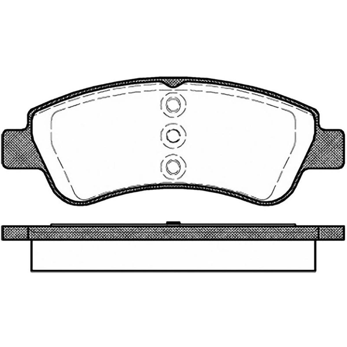 ON FREN DISK BALATA WVA 23599 23954 (OPEL:CROSSLAND X  14''- PEUGEOT : 207 - 107 1.4 16V-1.4 HDI 02/06-- )