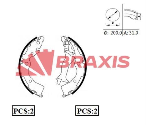 ARKA FREN BALATASI PABUC HYUNDAI ACCENT ERA 06-11 KIA RIO 06-11 KAMPANA TIP (ABS SIZ)
