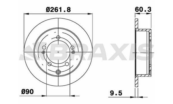 ARKA FREN DISK AYNASI MITSUBISHI PAJERO SHOGUN