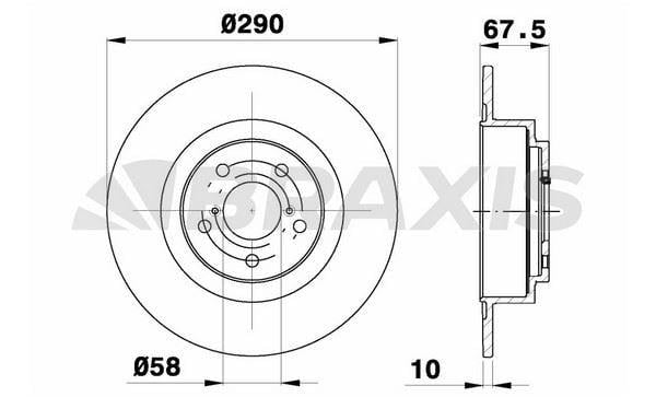 ARKA FREN DISK AYNASI SUBARU LEGACY 3 2.0I