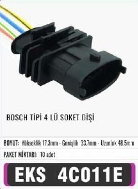 BOSCH TİPİ 4 LÜ SOKET DİŞİ