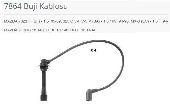 BUJI KABLOSU 7864