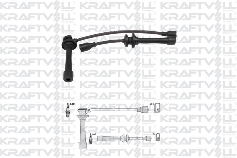 BUJI KABLOSU KIA SPORTAGE 1996-2000 2.0 / CARENS CLARUS SEPHIA SHUMA SPECTRA 1.5-1.8 95-> (SILIKON K