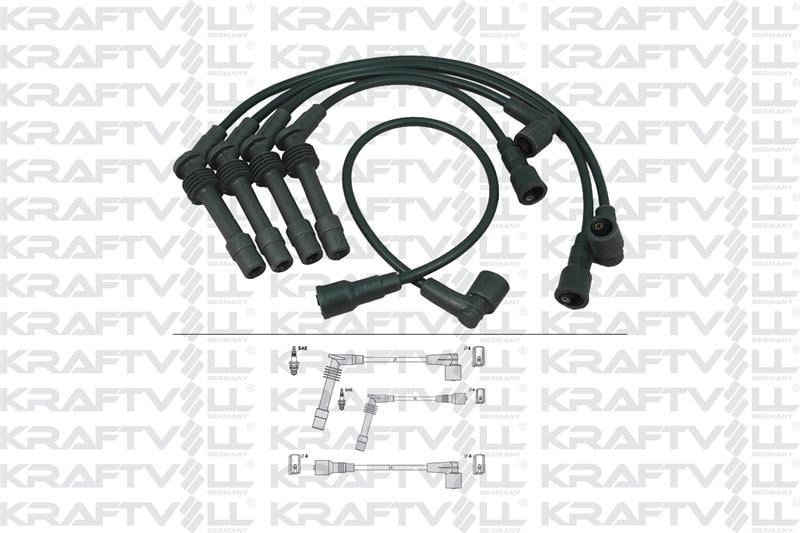 BUJI+BOBIN KABLOSU ASTRA F 1,6/2,0 8V - VECTRA A 1,8/2,0 8V 95-96 (C20NE) (SILIKON KABLO)