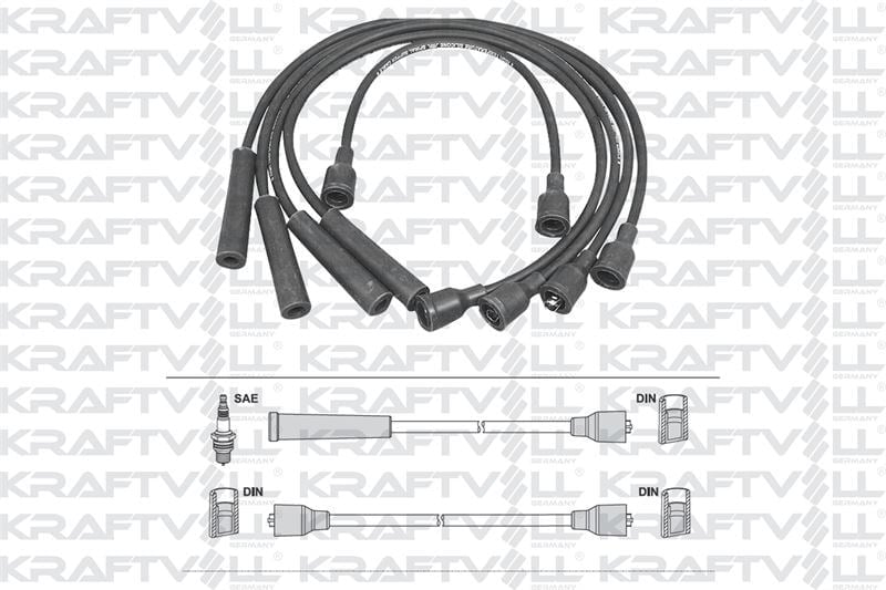 BUJI+BOBIN KABLOSU SUZUKI CARRY 1.0 92-99 - SWIFT 1.3 16V 89-92 (SILIKON KABLO)