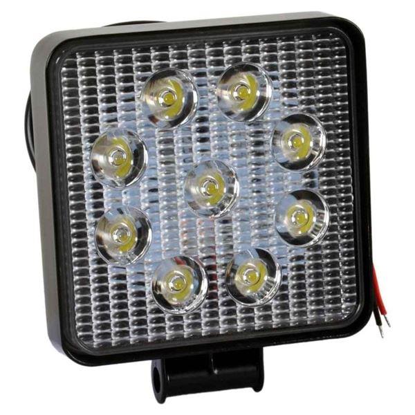 CALISMA LAMBASI KARE 9 LED 12V 24V 35mm