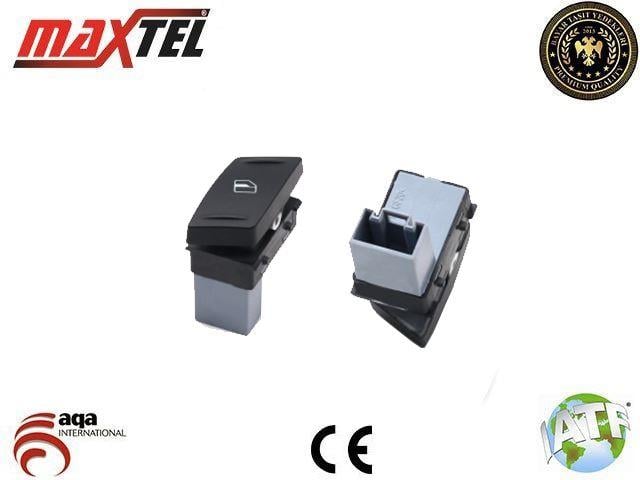 CAM KALDIRMA ANAHTARI SKODA OCTAVIA MK2 1Z YETI 2003 - 2014 ÖN SOL IÇ 3 PIN YESIL ISIK 1ZD959855