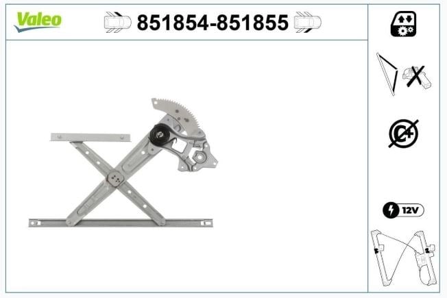 CAM MEKANİZMASI ÖN SOL HONDA CR-V 12>16
