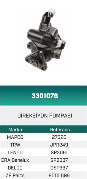 DİREKSİYON POMPASI HİDROLİK 406 Break 2.0 16v HATTAT/HEMA