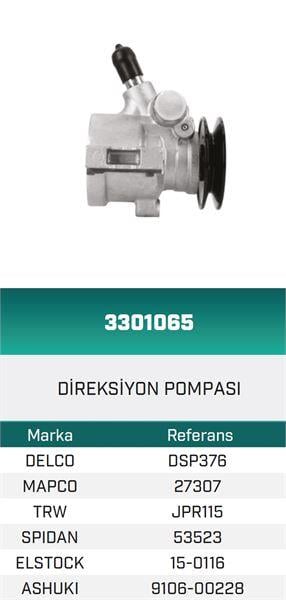 DİREKSİYON POMPASI HİDROLİK C15 1.3/1.4 HATTAT/HEMA