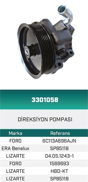 DİREKSİYON POMPASI HİDROLİK FORD TRANSIT 2006 HATTAT/HEMA