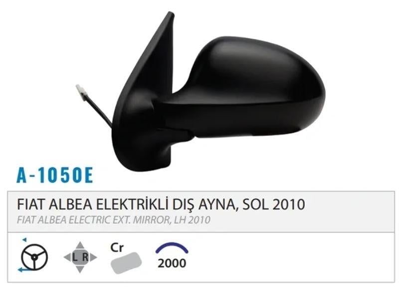 DIŞ DİKİZ AYNASI ELEKTRİKLİ SOL ALBEA 10> M001.101 4