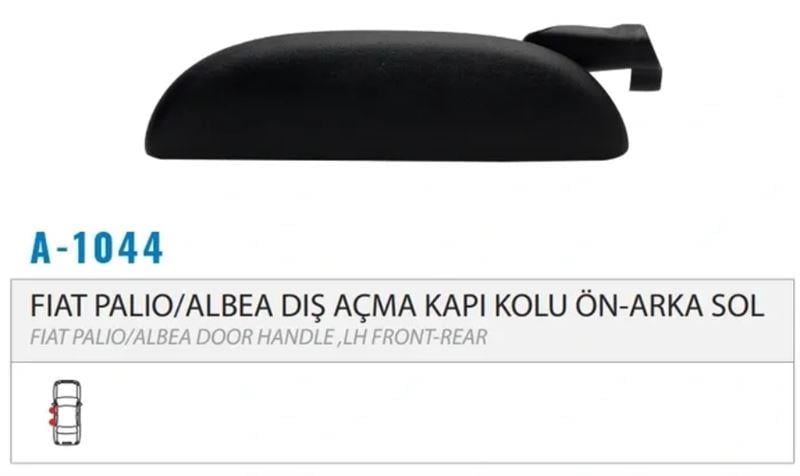 DIŞ KAPI KOLU ÖN ARKA SOL ALBEA 02-09 ODH500.1042