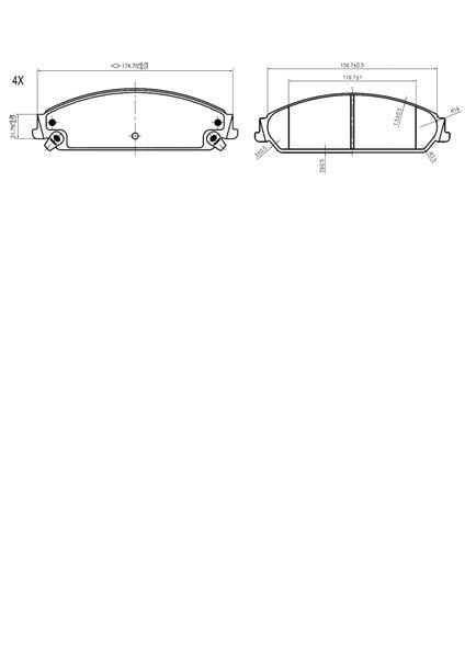DISK BALATA CHRYSLER-300C ON GDB4134