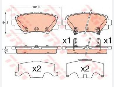 DISK BALATA MAZDA 3 ARKA 2013- GDB3593