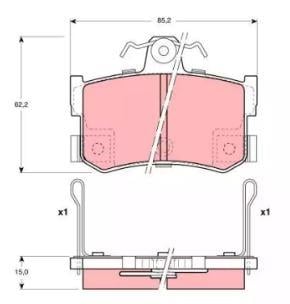 DISK BALATA ROVER-820-825-827/MG- AR GDB1169