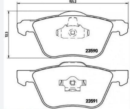 DISK BALATA VOLVO XC90-ON 16 TEKER 2002-2005 GDB1576