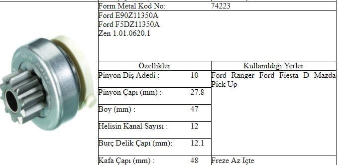 DISLI 10 DIS B.KAFA FORD RANGER
