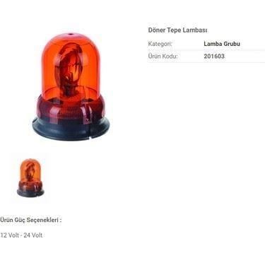 DÖNER TEPE LAMBASI 12 VOLT
