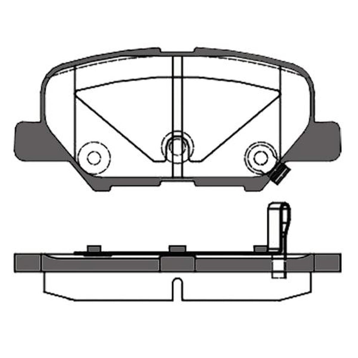 FREN BALATASI ARKA MITSUBISHI ASX 12-/ MAZDA 6 13-/ OUTLANDER 12-/ CITROEN C4 12-/ PEUGEOT 4008 2012-/