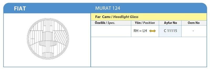 FAR CAMI FIAT MURAT 124