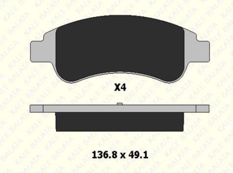 FREN BALATASI ÖN CITROEN BERLINGO PANELVAN/VAN C2 C3 II C4 C-ELYSEE II XSARA PICASSO 24101 190 24 ANS KD13 2410119024ANSKD13