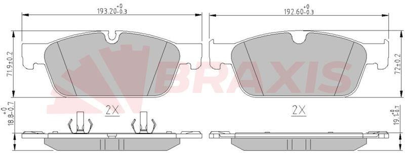 FREN BALATASI ON GL-CLASS X166 12>15 ML-CLASS W166 11>15