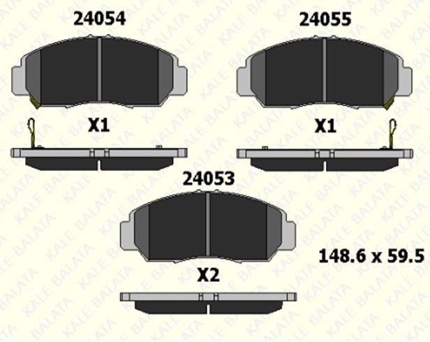 FREN BALATASI ÖN HONDA ACCORD VII CIVIC VII FR-V 24053 170 05 ANS KD13 2405317005ANSKD13