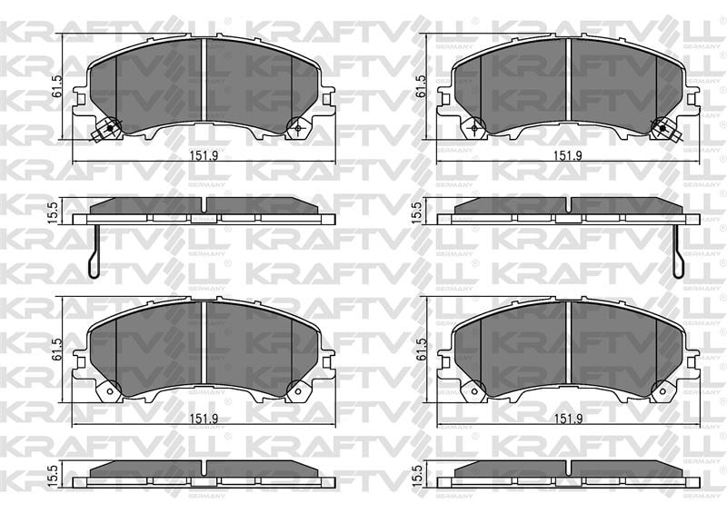 FREN BALATASI ON NISSAN X-TRAIL 1.6 DIG T 1.6 DCI 2015-> X TRAIL 2.0 DCI 2016-> (7 KOLTUK)