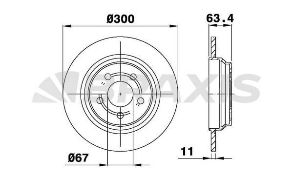 FREN DISKI ARKA S-CLASS W220 98>05