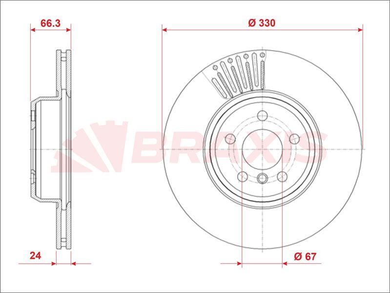 FREN DISKI ON BMW G30 G31 F90 16> X3 G01 F97)17> X4 G02 F98 18> 