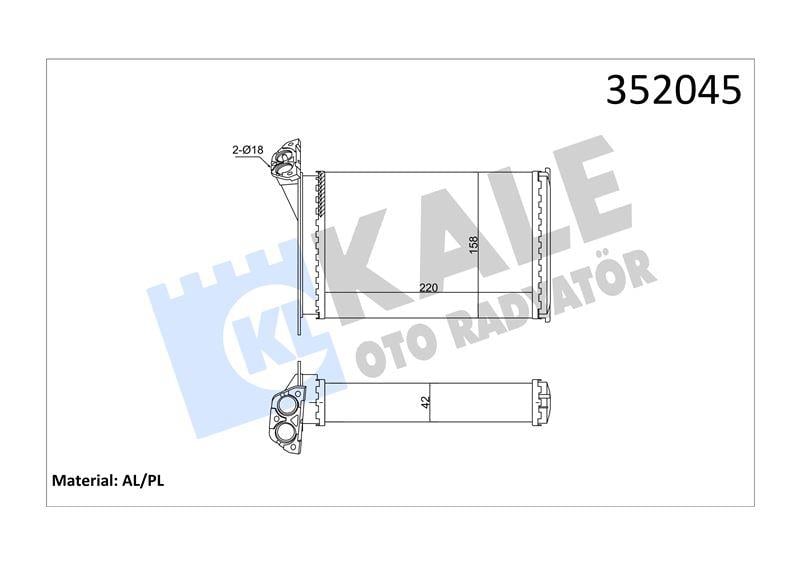 KALORİFER BMW 3 1368875 64118391363 8391363