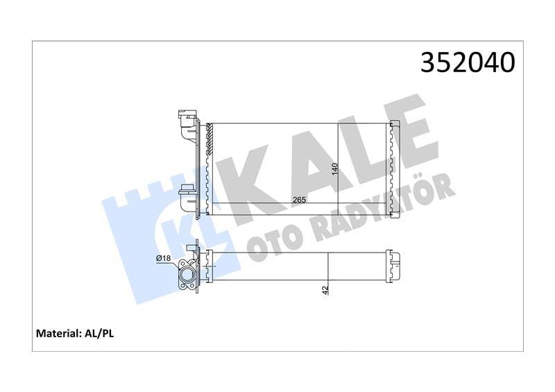 KALORİFER BMW 3 Z1 E30 82> 1373772 8391362 64111373772 64118391362