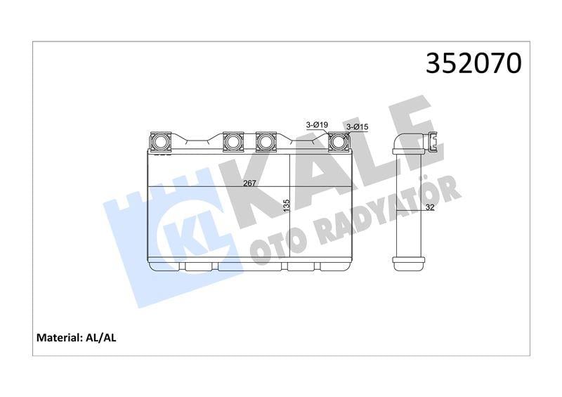 KALORİFER BMW 7 E38 94> 8373175 64118373175