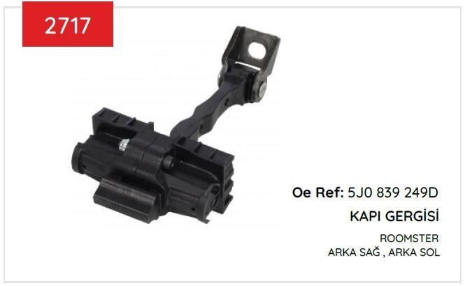 KAPI GERGİSİ ARKA SKODA ROOMSTER 2006 - 2015