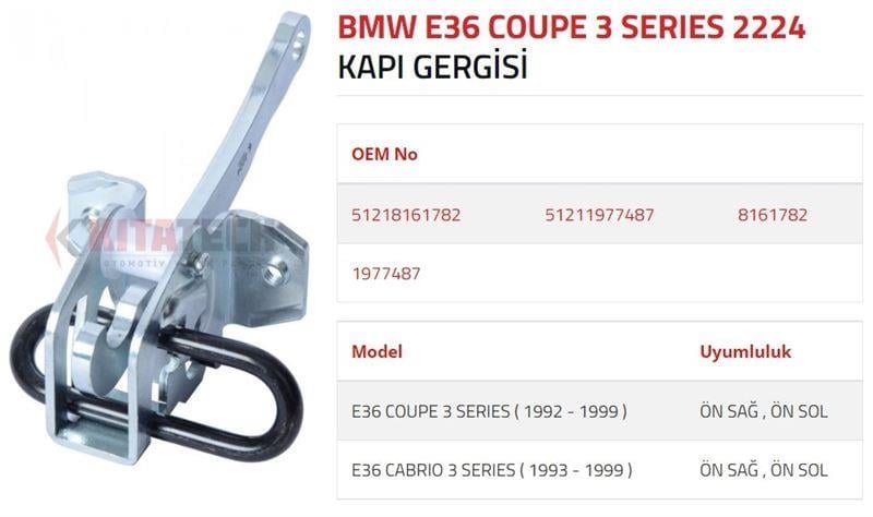 KAPI GERGİSİ E36 COUPE CABRIO