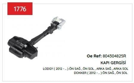KAPI GERGISI LODGY ÖN ARKA DOKKER ÖN 804304825R