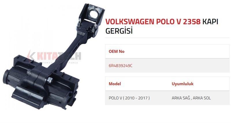 KAPI GERGİSİ POLO V ARKA 2011-