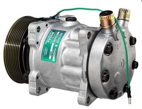 KLIMA KOMPRESORU UNIVERSAL USTTEN CIKIS SD7H15 24V PV8 SANDEN-8240 SD8086